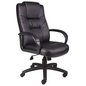 Boss italian top 2025 grain leather executive chair