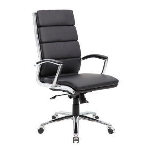 Boss B9331 Pillow-Top CaressoftPlus High-Back Executive Office Chair